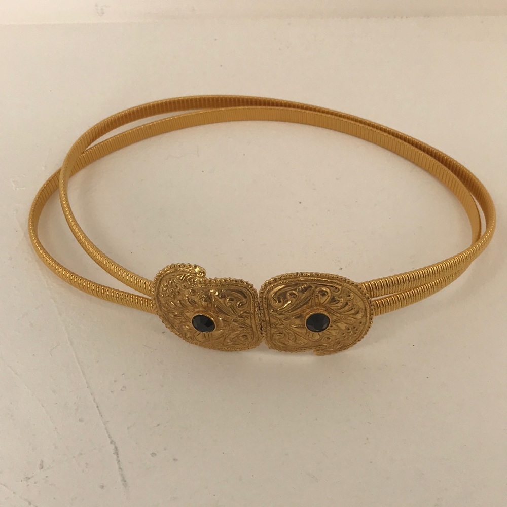 Gold metal belt